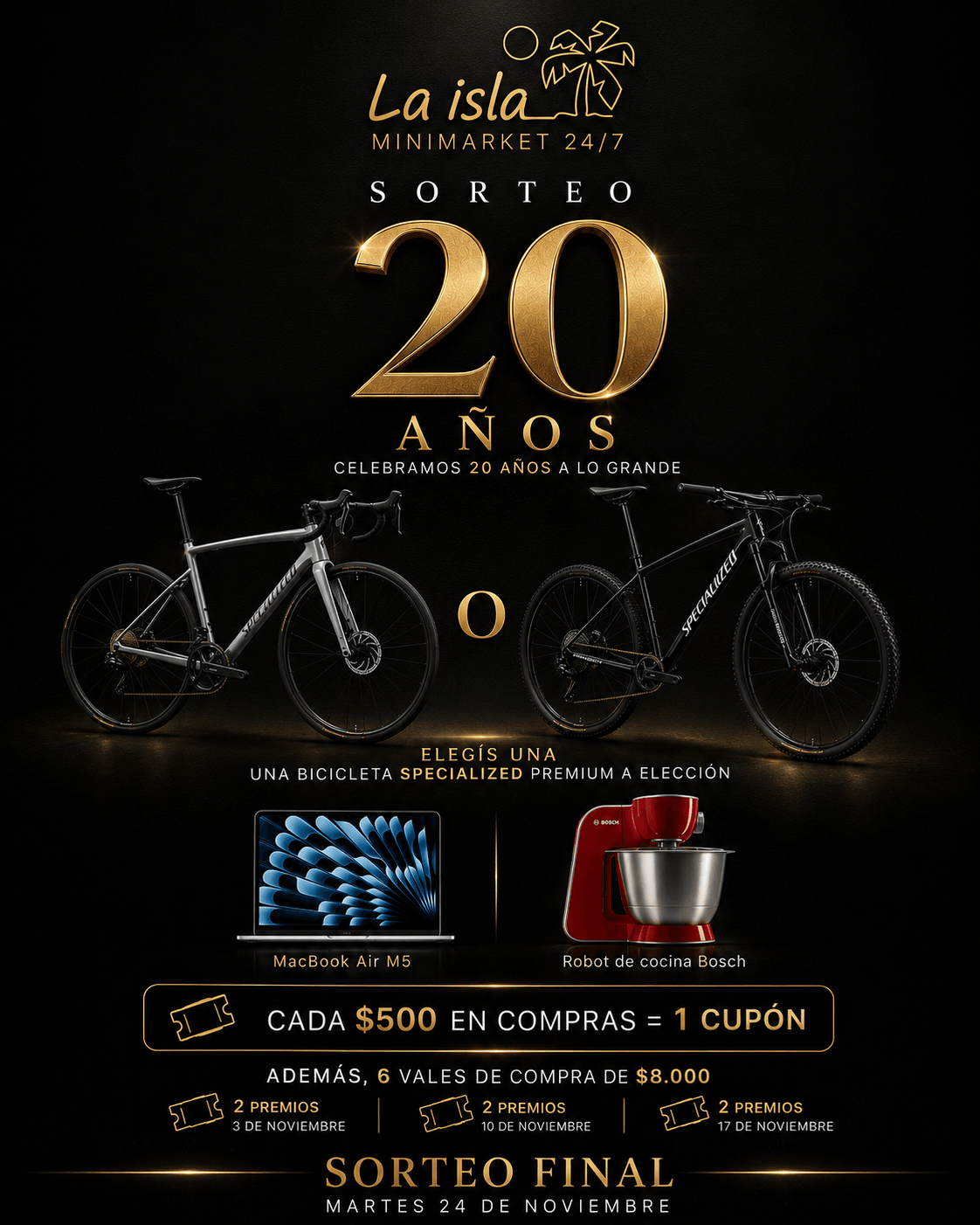 Pieza aniversario de los 20 años de La Isla 24/7